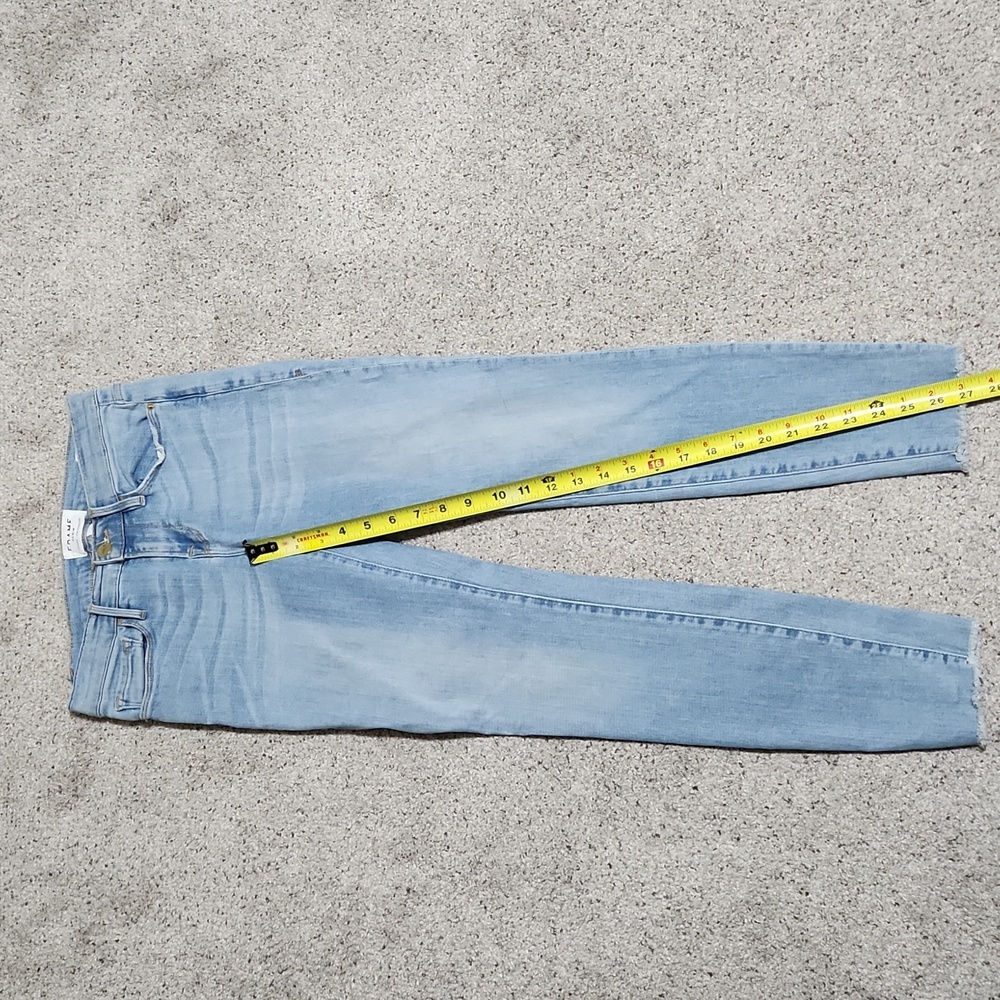 Frame Le Skinny de Jeanne Crop in Jerome Light Wash Size 25 - Picture 9 of 15